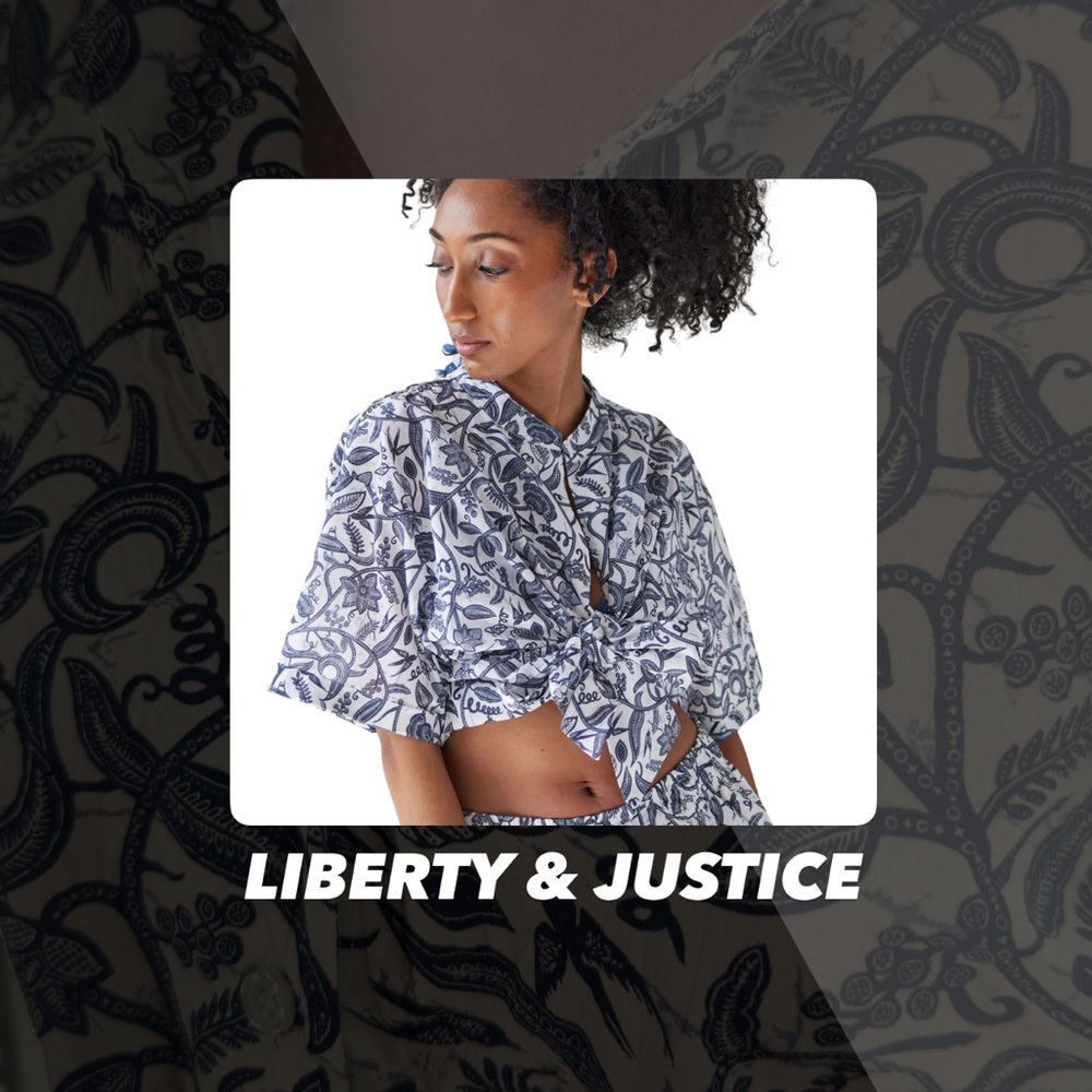 NWOT Liberty & Justice The Ainatou Shirt